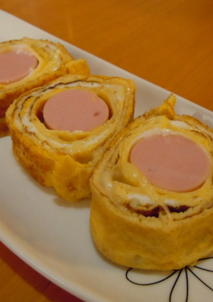 おさかなソーセージのとろーりチーズ卵焼き-レシピのメイン写真