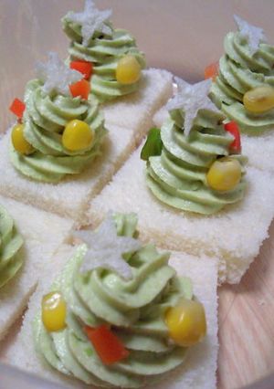 ひとくちサイズのクリスマスツリーサラダ★-レシピのメイン写真