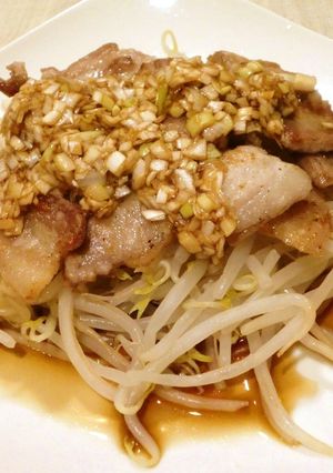 豚バラともやしの葱ソースがけ-レシピのメイン写真
