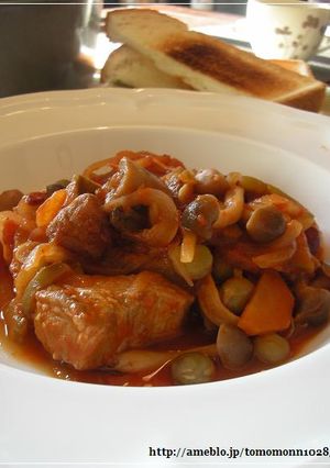 豚バラ肉のトマト煮込み-レシピのメイン写真