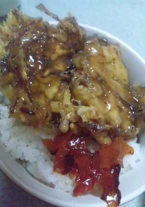 ｷｬﾍﾞﾂのあんかけ天ぷら丼♪簡単すぎ♪-レシピのメイン写真