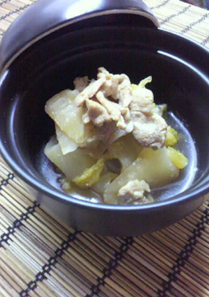 簡単！疲れた主人がホッとする白菜の煮物-レシピのメイン写真