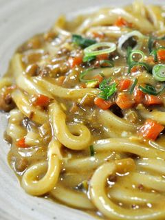 残ったカレーで焼きうどん~とろとろ卵和え-レシピのメイン写真