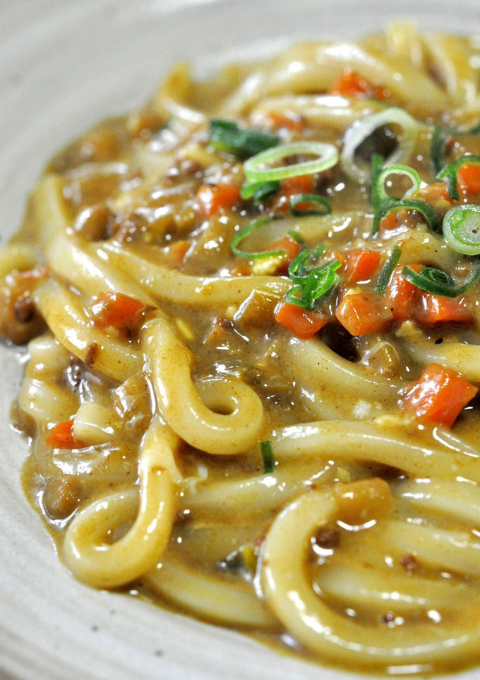 残ったカレーで焼きうどん～とろとろ卵和え-レシピのメイン写真