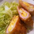 フライパンでハムたまチーズカツ