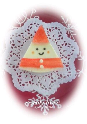 *6Pチーズde可愛いサンタさん*-レシピのメイン写真
