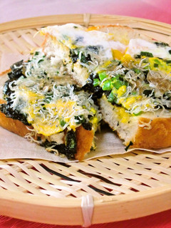◆米パンでしらす丼風トースト◆-レシピのメイン写真