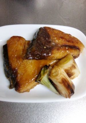 ぶりの照り焼き＆焼きねぎ-レシピのメイン写真