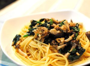 缶詰で☆あさりとほうれん草の和風パスタ-レシピのメイン写真