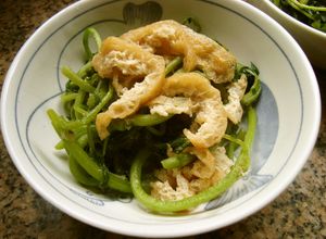 超簡単　クレソンと油揚げのおひたし-レシピのメイン写真