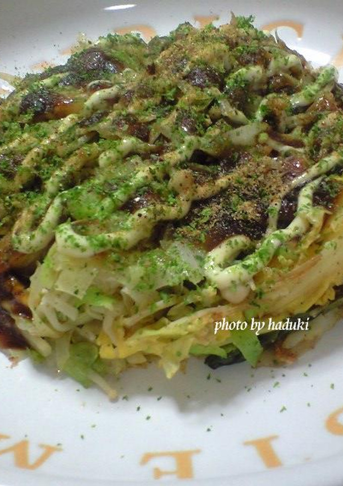 キャベツとエノキだけのお好み焼き風-レシピのメイン写真
