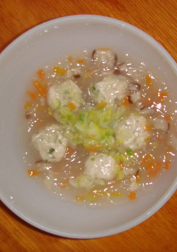 離乳食　後期　鶏だんごのとろとろスープ-レシピのメイン写真