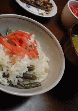 山菜炊き込みごはん-レシピのメイン写真