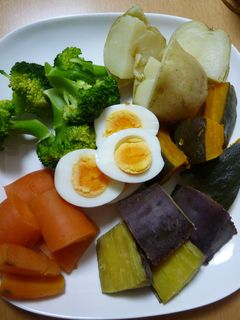 蒸し野菜のゴロゴロサラダ~酢みそマヨで-レシピのメイン写真