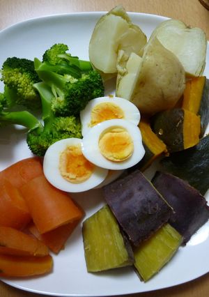 蒸し野菜のゴロゴロサラダ～酢みそマヨで-レシピのメイン写真