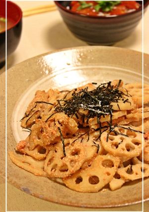 レンコンの明太バター炒め-レシピのメイン写真