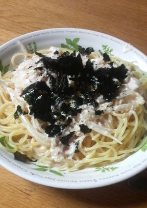 簡単！濃厚たらこクリームスパゲッティ-レシピのメイン写真