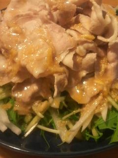 豚しゃぶサラダ☆ゆず味噌ドレッシング-レシピのメイン写真