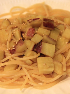 さつまいもの和風パスタ-レシピのメイン写真