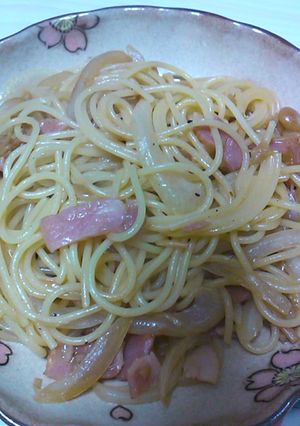 ☆ベーコンとなめたけのスパゲッティ◎-レシピのメイン写真