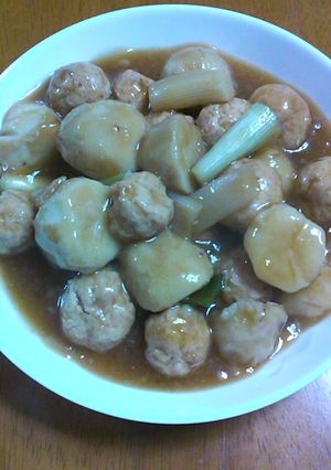☆麩わ麩わ！鶏団子の煮もの☆-レシピのメイン写真
