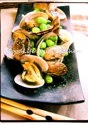 あさりと枝豆のガーリックバター蒸し-レシピのメイン写真