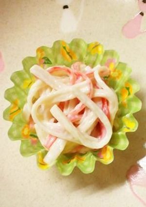 お弁当に♪かにかまのからしマヨ和え-レシピのメイン写真