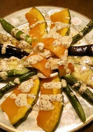 カラフル野菜のマスタードソース-レシピのメイン写真