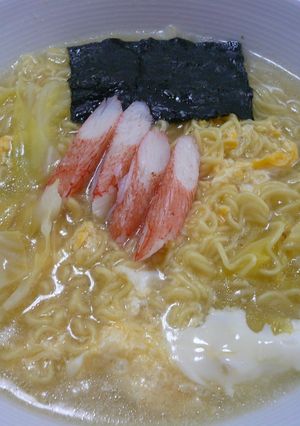 昔ながらの中華そばできゃべつどっさり！-レシピのメイン写真