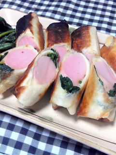 おさかなソーセージの春巻き-レシピのメイン写真