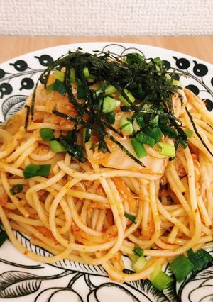 キムチスパゲッティ-レシピのメイン写真