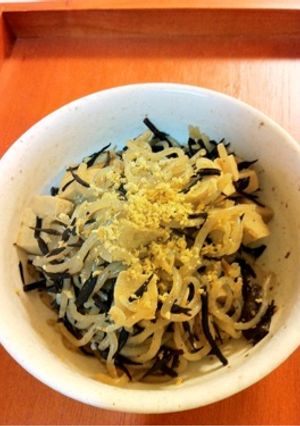 高野豆腐ひじき蒟蒻のお腹すっきり煮-レシピのメイン写真
