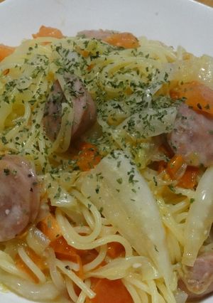 白菜とソーセージのパスタ-レシピのメイン写真