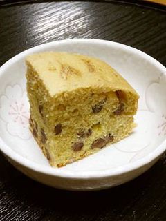 ★シリコンスチーマーde和風小豆ケーキ★-レシピのメイン写真