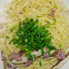 イカの塩辛のパスタ-レシピのメイン写真