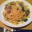 牛肉とセロリのパスタ