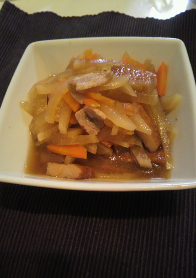 切り干し大根風大根の煮物-レシピのメイン写真