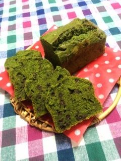 *抹茶と小豆の濃厚パウンドケーキ*-レシピのメイン写真