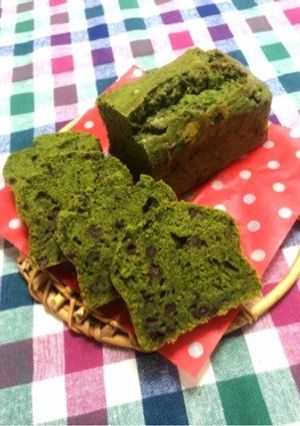 ＊抹茶と小豆の濃厚パウンドケーキ＊-レシピのメイン写真