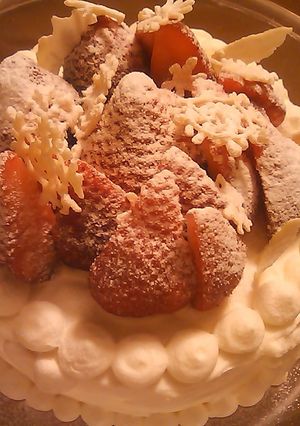 クリスマス：苺のデコレーションケーキ-レシピのメイン写真