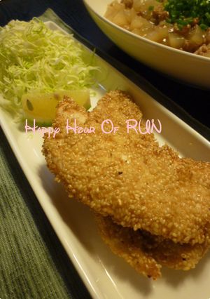 ★香ばしい香り♪ササミのゴマ衣揚げ★-レシピのメイン写真