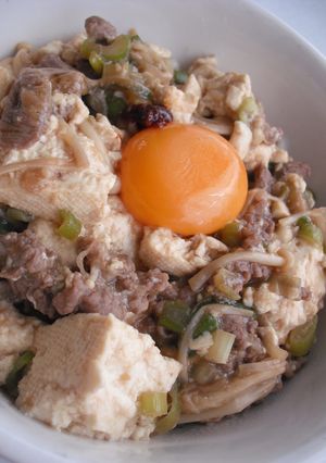 スタミナ肉豆腐丼-レシピのメイン写真