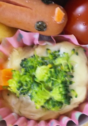 冷凍ハンバーグ☆クリスマスツリー-レシピのメイン写真