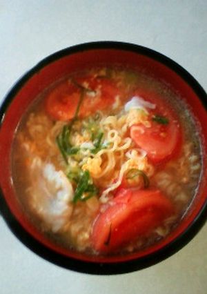塩　キャベツトマト卵ラーメン-レシピのメイン写真