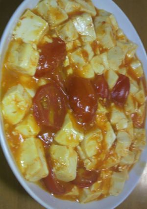 麻婆トマト豆腐-レシピのメイン写真