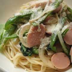 รูปของ おさかなソーセージ de 和風パスタ