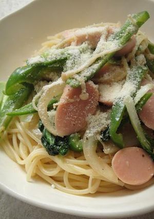 おさかなソーセージ de 和風パスタ-レシピのメイン写真
