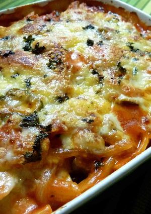 ★魚肉ソーセージ入りトマトグラタン★-レシピのメイン写真