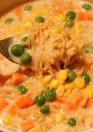 一人ランチに・チキンポタージュ麺-レシピのメイン写真