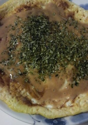 キャベツに玉子をのせただけ～お好み焼き風-レシピのメイン写真